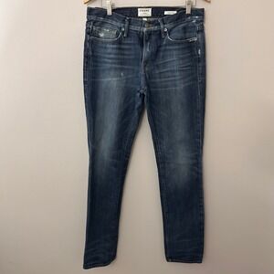 FRAME L'Homme Slim Fit Jeans Mens 32 Bunker Wash Cotton USA Made Premium Denim